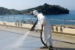 trabajo de poliurea en caliente