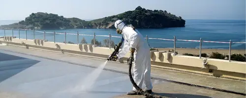 trabajo de poliurea en caliente