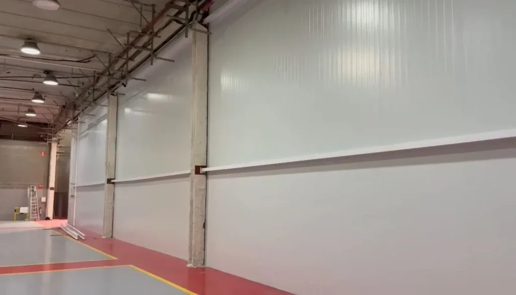 Nave industrial sectorizada con panel acústico en Gavà