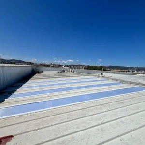 instalacion y seguridad en la sustitucion de lucernarios en cubiertas