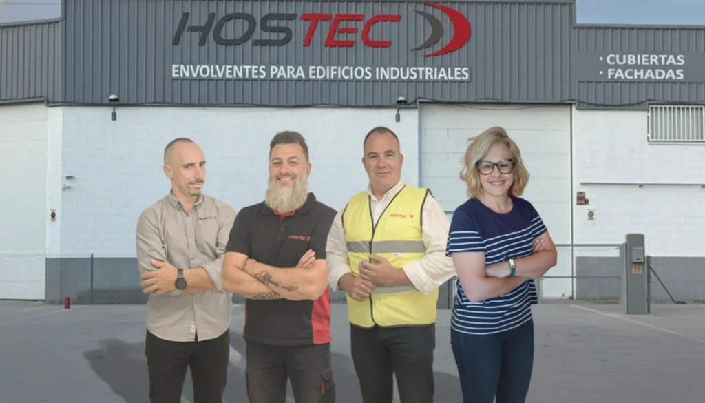 equipo frente a Hostec